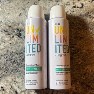 Degree UNLIMITED Antiperspirant Deodorant Dry Spray, 2 pack